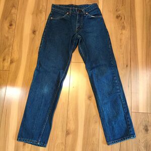 Vintage 80s Levi’s 505 Denim Jeans Mens 27x29 Orange Tab USA Made Dark Wash Rare